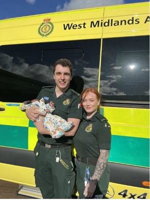 Alex Gilmore and Gracie Clarke with baby Shay