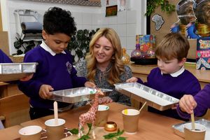 Reception children are taught interactive classes that are full of fun