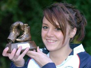 Supporting image for story: Girl power as Sophie makes her ring debut