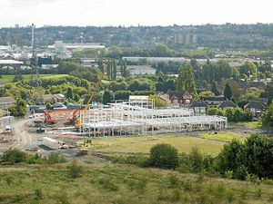 Supporting image for story: Steel frame goes up on new £18m centre
