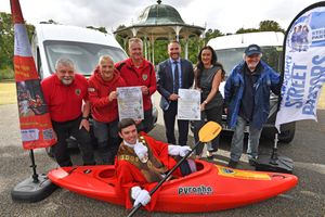 Both Shrewsbury's Street Pastors and West Mercia Search and Rescue will benefit from the Shrewsbury's Mayor's fizz and canapes evening in the Dingle.
Looking forward to the event are Mayor Alex Wagner, joined by Marl Eccleston, Gareth Simmill, Stuart Tyler, Joe Turner, Elaine Brown and Nick Webb.