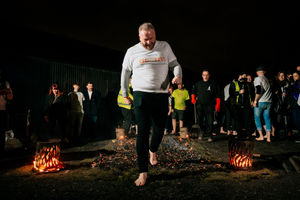 Firewalk at Black Country Living Museum in support of the Acorns Children's Hospice
