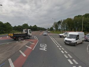 Supporting image for story: Work begins on danger A483 junction near Oswestry