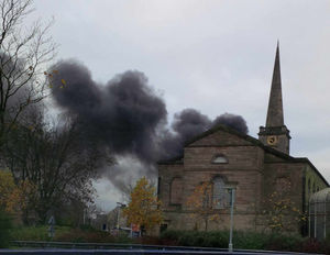 Reader's picture of the fire, via Star Witness (expressandstar.com/starwitness)