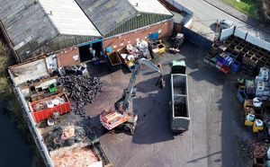 The fire broke out at metal recycling business MetCat Ltd