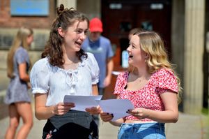 Olivia Swift 18 and Neve Jones 18 at Shrewsbury College