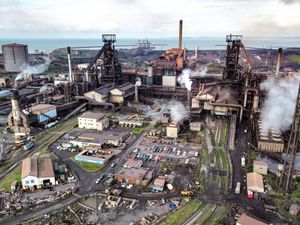 Tata Steel’s Port Talbot steelworks seen from above