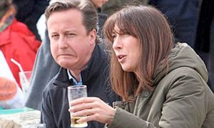 Marston’s boss Ralph Findlay took an image of Prime Minister David Cameron and wife Samantha outside a pub and turned it into a Christmas card with a message for then chancellor George Osborne