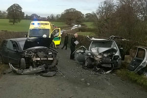 The scene of the crash