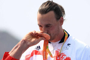 Nick Beighton with his Bronze medal