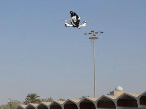 Supporting image for story: Watch: Dubai police have been testing out this hoverbike