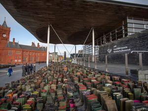 Supporting image for story: Symbolic wellies display puts boot into SFS policy proposals