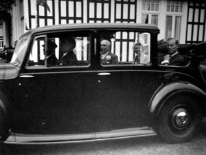 1949: The Duke of Edinburgh and Princess Elizabeth at the 1949 Royal Show in Shrewsbury. Picture loaned by Mrs Sybil Waite.
