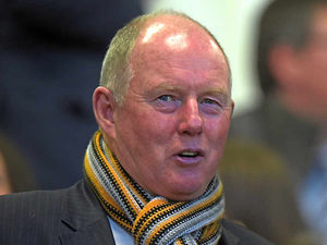 Supporting image for story: Steve Morgan enjoying Wolves rollercoaster