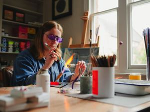 Harriet - Hand making glass jewellery in the Swan Hill Studio