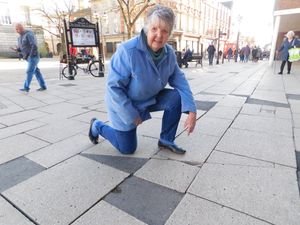 Supporting image for story: Stafford town centre paving 'more dangerous than A-boards'