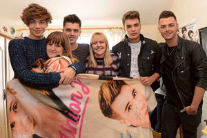Supporting image for story: Telford girls' dreams comes true as Union J pop round