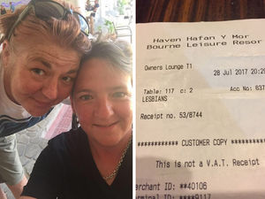 Supporting image for story: Shropshire couple disgusted at ‘lesbians’ bar receipt at holiday park