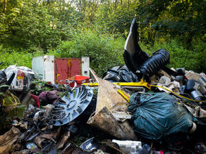 Supporting image for story: Mountains of rubbish dumped in Telford woods - with pictures and video