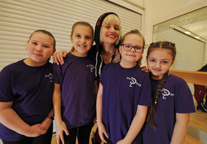 Kimberly Wyatt, during her visit to lead a dance class, at Haden Hill Leisure Centre, Cradley Heath
