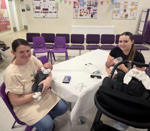 Many parents took the chance to meet members of staff who cared for them while they were staying in the wards