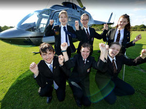 Supporting image for story: VIDEO: High-flying student poets win helicopter ride