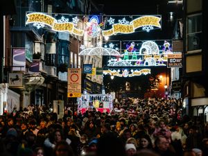 Supporting image for story: Final preparations for Shrewsbury's Christmas lights switch-on tonight