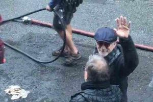 Supporting image for story: In pictures and video: Stephen Spielberg spotted filming Ready Player One in Birmingham