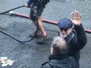 Supporting image for story: In pictures and video: Stephen Spielberg spotted filming Ready Player One in Birmingham