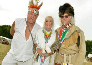 Pictured left to right: Lawrence Corbett, Fran Moddocks and Brian Watson enjoying the show