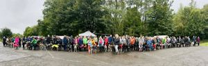 There were dozens of dogs at the event at Baggeridge Country Park