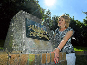 Supporting image for story: Wednesbury memorial is set in stone after brass plaque theft