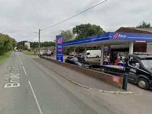 A Google Street View Image Of The Service Station At Brindley Road Hednesford. Free for use by all LDRS partners