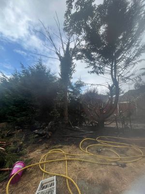 The aftermath of the blaze. Picture: Oswestry Fire Station.