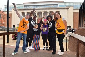  Kevin Tasker, Ewan Alman, Kim Fisher, Julie Podmore, Caleb Alman and Michelle Valadez-Page were all excited to be there as friends for the show