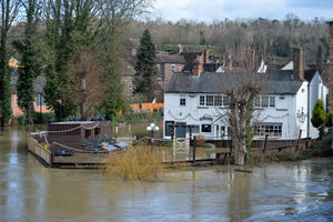 Flooding in Bridgnorth, which is the furthest downstream of Shropshire's major flood-hit towns