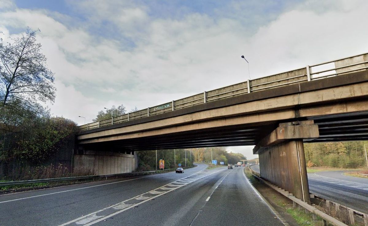 Firefighters clean up fuel leak on M54 in Telford