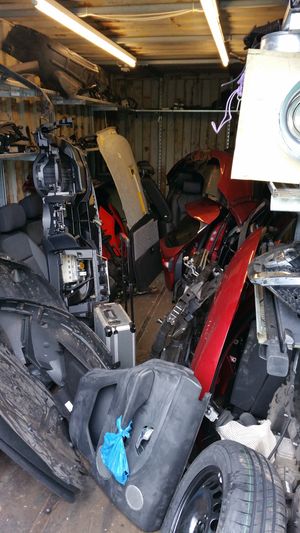 A horde of suspected car parts