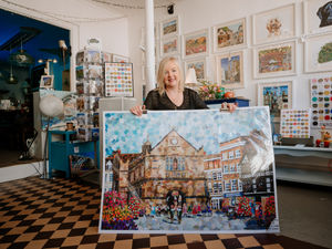 Supporting image for story: Picture the scene: Shrewsbury artist recycle magazines into art