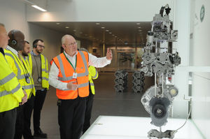Guests tour Jaguar Land Rover’s engine manufacturing centre as part of the Black Country Business Festival