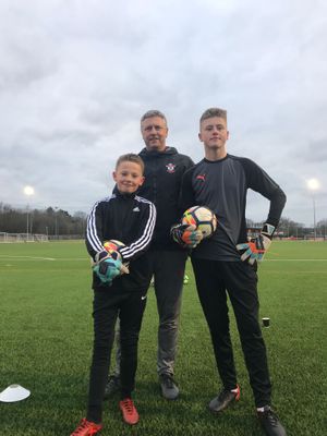 Vince with sons Miles and Heath