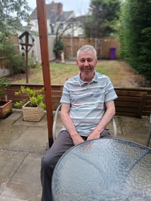 Robert Campbell, who was diagnosed with a rare form of blood cancer following a routine eye examination