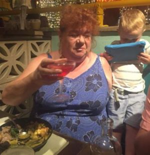 Liz before her weight loss