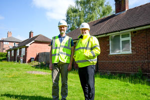Martin James from Housing Plus Group & Stephen Corbett from R1 Construction