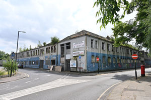 Former Legge factory before demolition began