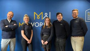 Members of the MyWorkwear sales team with Co-Managing Director, James Worthington.