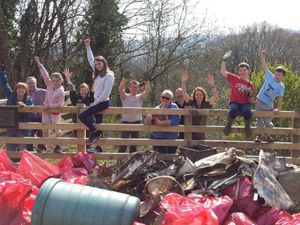 Supporting image for story: Spring clean of Mid Wales woodland