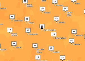 The warm weather is expected to continue throughout the week despite sporadic showers