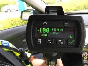 Another driver was caught near Stafford driving at 100mph