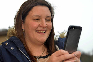 Keeping in touch – new mum Leanne Morris